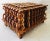 Brown Early 20th Century Hand Carved Oak Treasure Box For Sale - Image 8 of 13