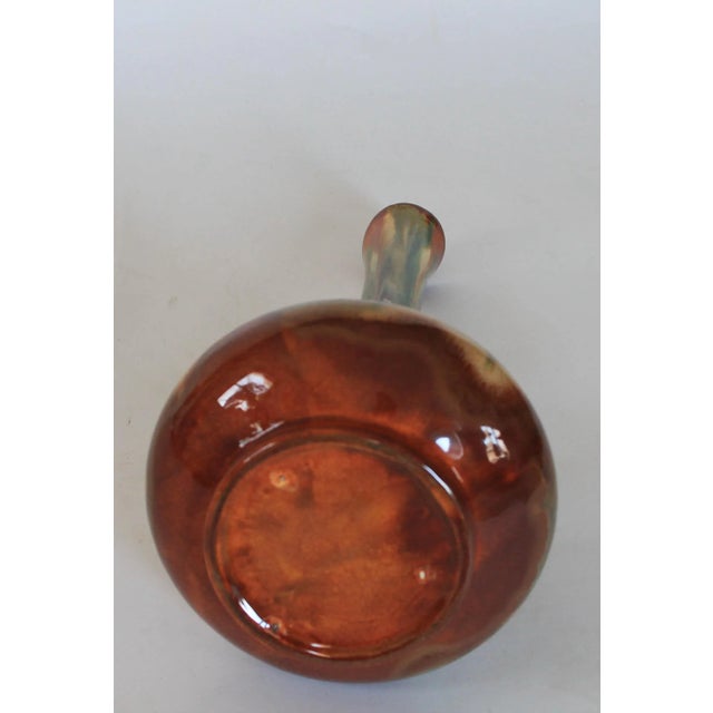 Mid-Century Drip Glaze Pottery Vessel For Sale In Milwaukee - Image 6 of 7