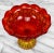 Vintage Victorian Orange Red Amberina Glass Compote Bowl For Sale - Image 4 of 10