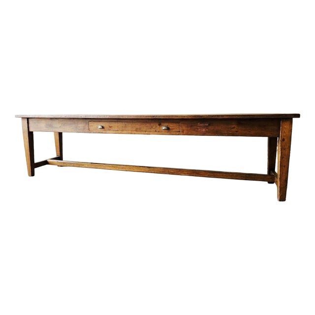 Large Italian Refectory Table, 1900s For Sale
