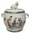 Small Mottahedeh Lidded Container with Foo Dogs For Sale