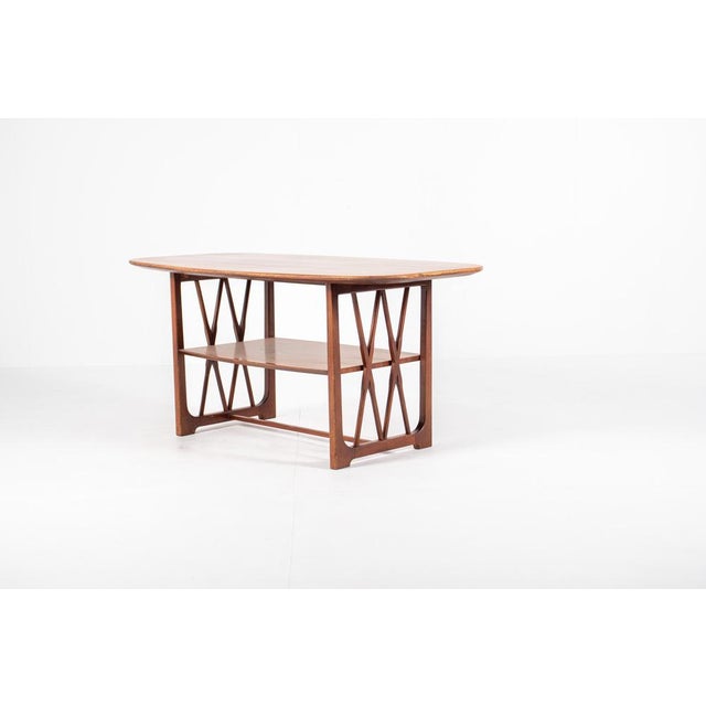 Mid-Century Modern Mid-Century Modern Wooden Coffee Table by A.A. Patijn for Zijlstra Joure, 1950s For Sale - Image 3 of 12