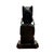 Vintage Mexican Sterling Silver 925 Obsidian, Lapis Lazuli & Malachite Aztec Figure Sculpture For Sale - Image 4 of 7