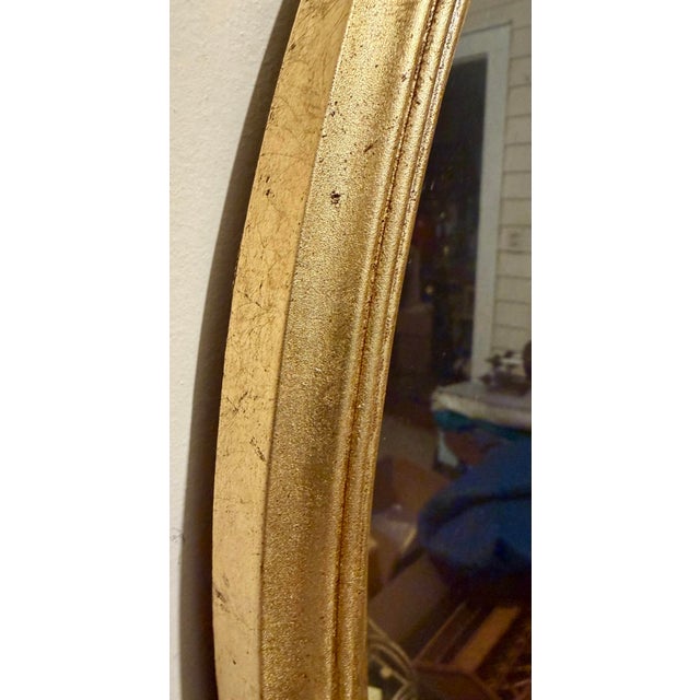 Vintage Gilt Italian Mirror With Distressed Mirror Glass For Sale - Image 4 of 11