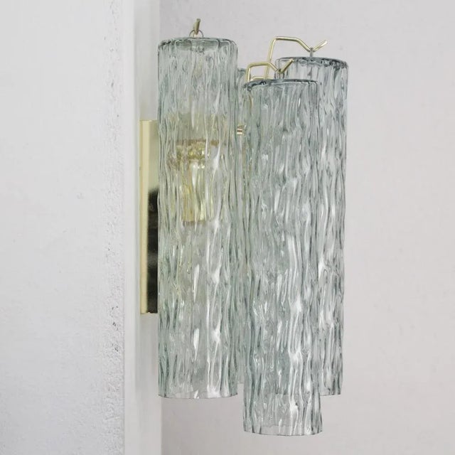 Gold Italian Wall Light with Murano Glass, 1990s For Sale - Image 8 of 9