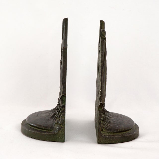 Bradley Hubbard Pair of Ocean Voyage Bradley and Hubbard Ship Bookends Circa 1927 For Sale - Image 4 of 10