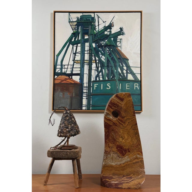 Hale Allen (American, 20th century) Refinery Landscape, 1999 Oil on canvas 35.2 x 31.2 inches (89.5 x 79.2 cm) Signed and...