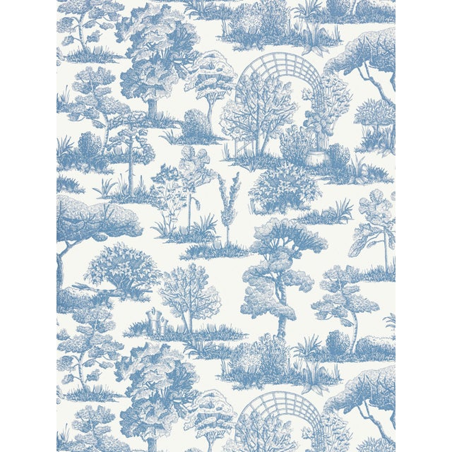 This hand-penned quiet garden scene gives classic toile a fresh look. Proudly printed at the Scalamandré Press in eleven...