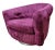 Preview Furniture Postmodern Burgundy Wide Whale Swivel Chair For Sale - Image 4 of 12
