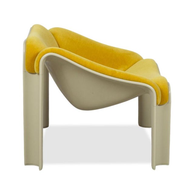 F300 Lounge Chair in Yellow Fabric from Gubi For Sale - Image 9 of 13