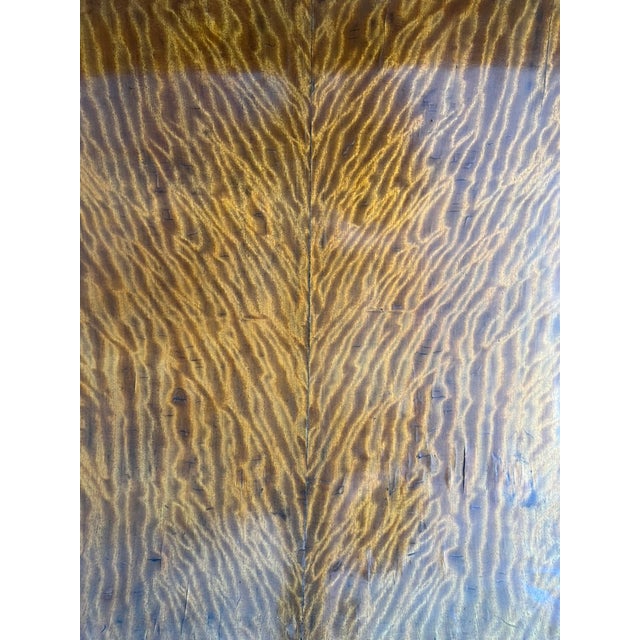 Beige Exquisite Art Deco Ribbon Flame Burl Console or Center Table - One of a Kind For Sale - Image 8 of 15