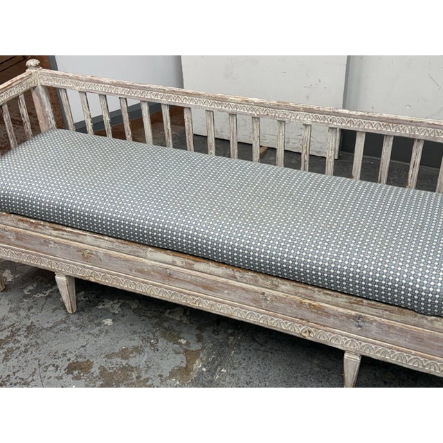 19th Century Neoclassical Gustavian Bench For Sale In San Francisco - Image 6 of 12