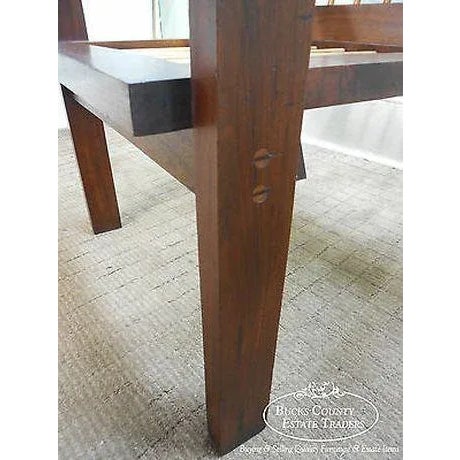 Hand Crafted Bucks County Studio Walnut Arm Chair For Sale In Philadelphia - Image 6 of 13