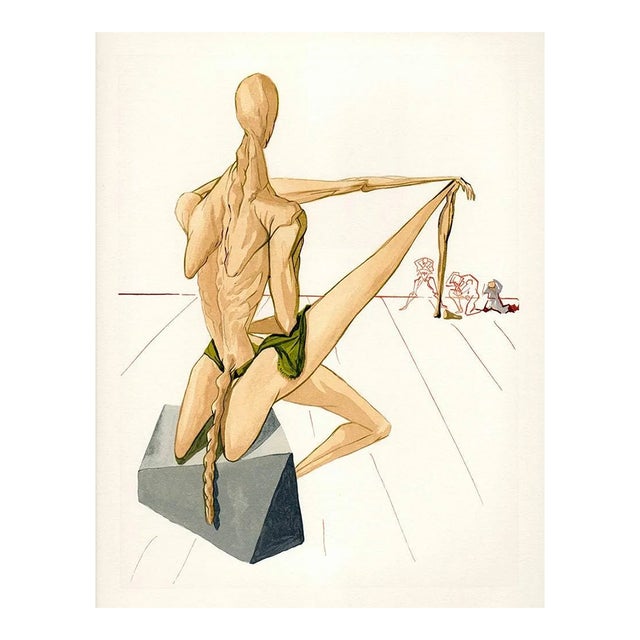 1960s Salvador Dali Woodcut Hell 5 Minos Divine Comedy For Sale