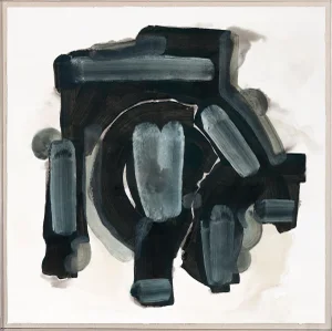Slate Wheel Art Print - Framed