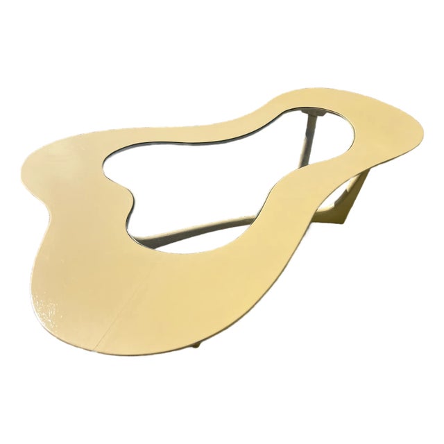 1960s Mid Century Walnut Biomorphic Coffee Table Style of Erno Fabry For Sale