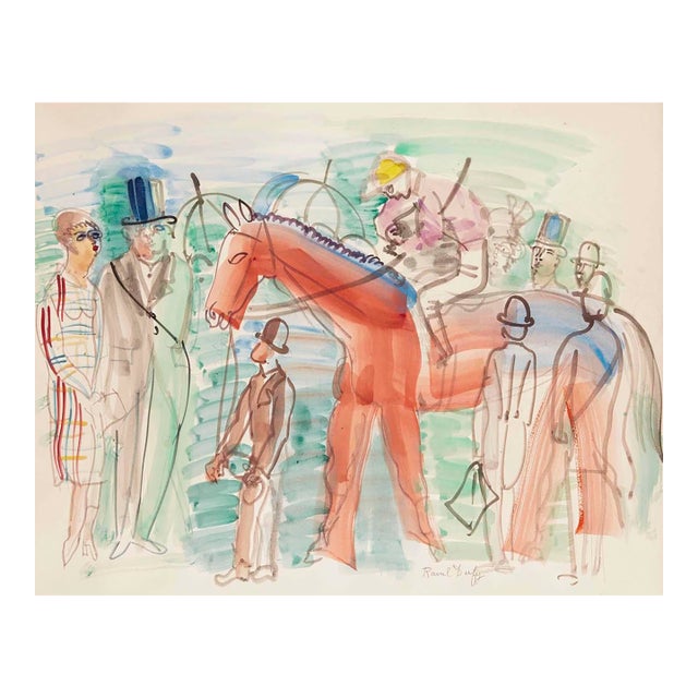 Raoul Dufy Rentree Au Paddock Giclee Limited Edition For Sale