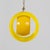 Yellow pendant lamp made of Murano glass, designed by Carlo Nason for Mazzega in the 1960s. The lamp consists of two glass...