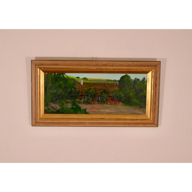 Johan Hilding Hägle, Thatched Roof, 1962, Oil on Canvas, Framed For Sale - Image 8 of 18