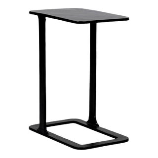Modern Black Portal End Table For Sale