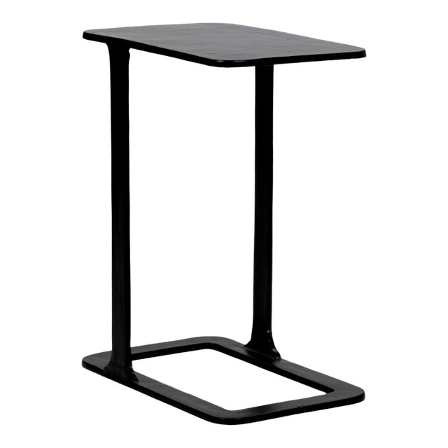 Modern Black Portal End Table For Sale