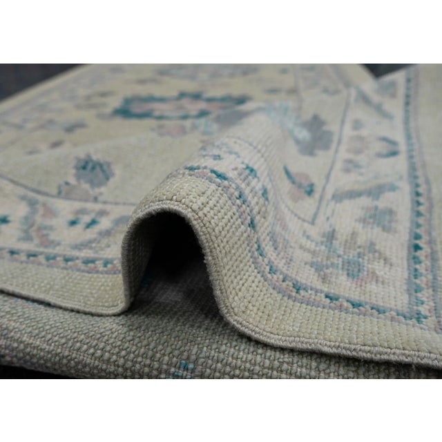 Turkish Turkish Oushak Rug Runner 2'9" x 22'3" For Sale - Image 3 of 6