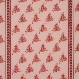 Schumacher X Laura Gonzalez Bangalore Imagination Fabric In Rose For Sale