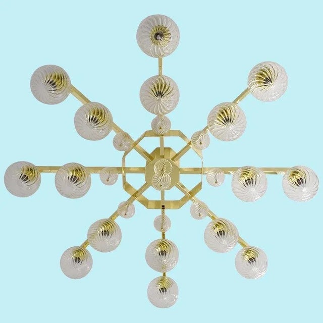 21st Century Modern Murano Flush Mount by Fabio LTD For Sale - Image 9 of 10