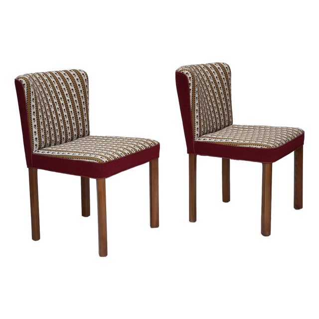 Set of Danish Easy Chairs in Woven Wool, 1960s For Sale