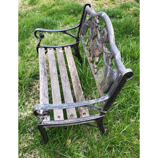 Vintage Child's Wrought Iron Bench | Chairish (640 x 640 Pixel)