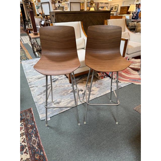 Design Plus Gallery presents a Pair of Loku Bar Stools by Case Furniture for Design Within Reach. The stools are part of a...