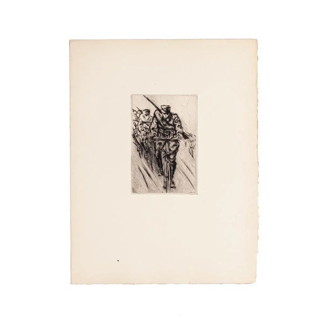 Military'' is a beautiful print in the etching technique, realized by Anselmo Bucci (1887-1955). Anselmo Bucci...