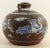 18th Century Chinese Export Kendi Jug Vessel Brown Purple Clay & Blue & White Feng Huang For Sale - Image 4 of 12