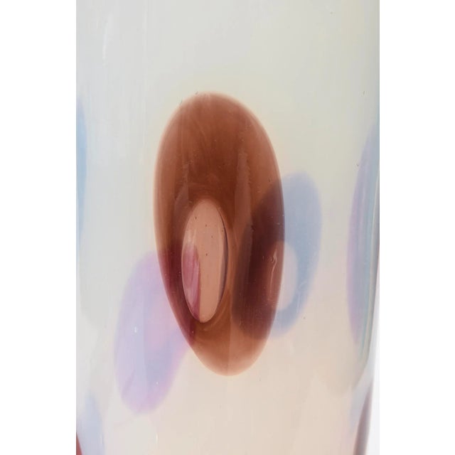 Vintage Italian Murano Anzolo Fuga for Avem Murrines Opalescent Glass Vase or Vessel For Sale In Miami - Image 6 of 11