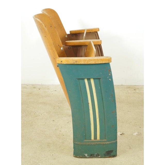 Brown Vintage Art Deco Theater Auditorium Seats For Sale - Image 8 of 12