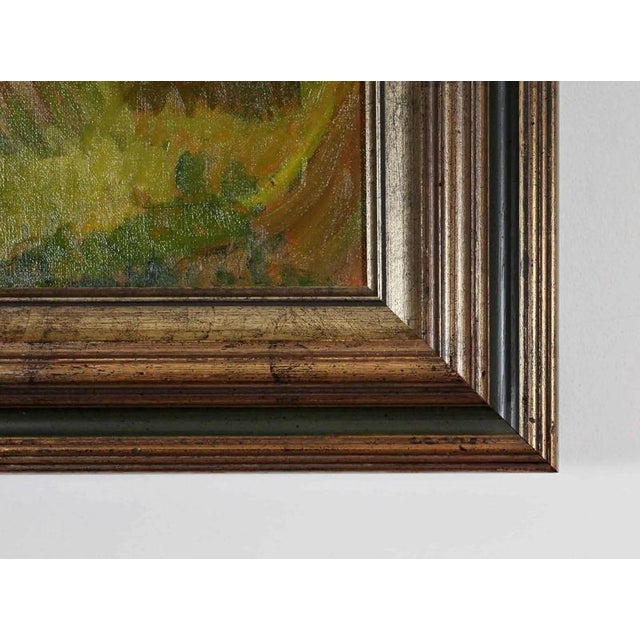 Oil on canvas. The painting is signed in the lower left corner - illegible. Naive work from the middle of the last...