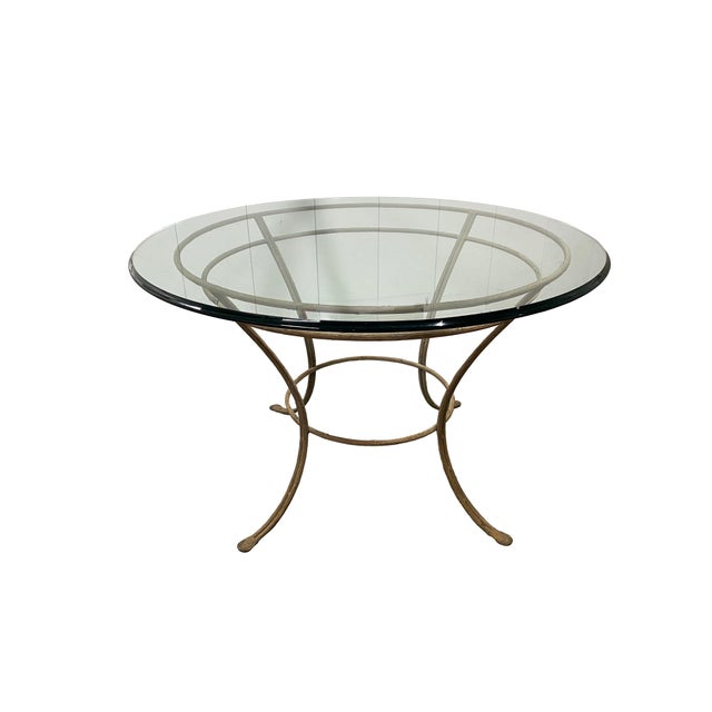 Rose Tarlow Rose Tarlow's Iron "Twig" Outdoor Dining Table and Chairs With New Cushions For Sale - Image 4 of 9