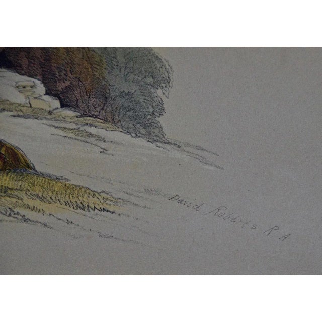 "Christian Church of St. George": A Framed 19th C. Lithograph by David Roberts , 1839 For Sale - Image 4 of 5