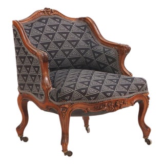 Louis XV Style Carved Boudoir Chair, C. 1910. Perfect for Your Dog or Cat! For Sale