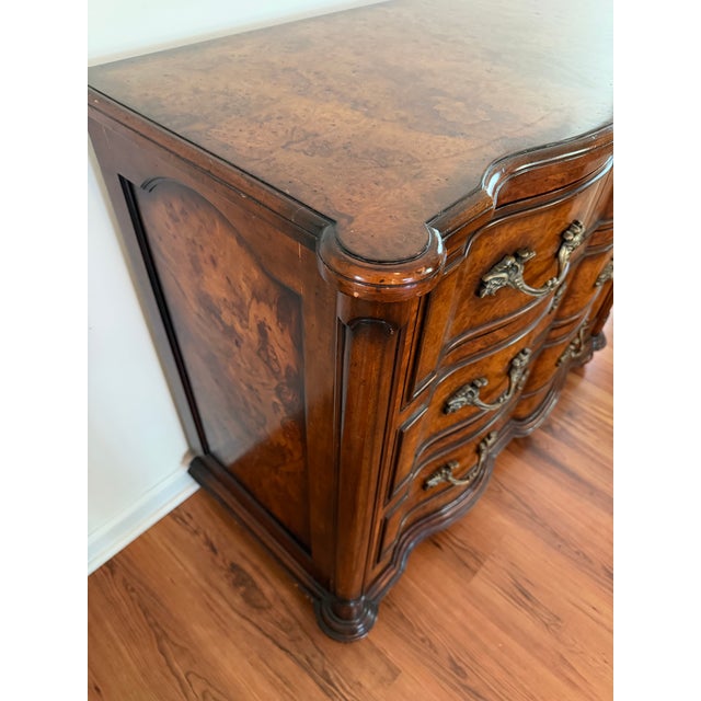 Traditional Vintage Burlwood Drexel Chest of Drawers For Sale - Image 3 of 7