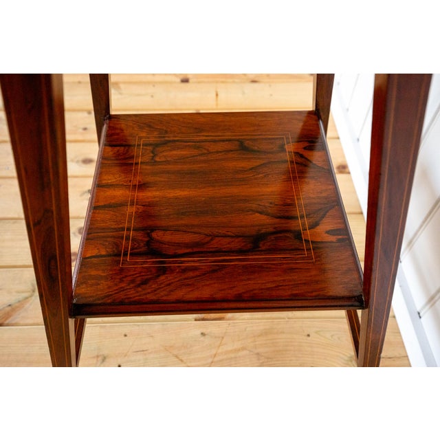 Antique Early 20th Century Edwardian Rosewood Side Table, 1900s For Sale - Image 12 of 18