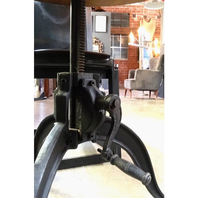 Modern Italian 40s Adjustable Industrial Table For Sale - Image 3 of 8