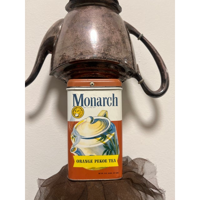 Arts & Crafts Contemporary Bill Finks Primitive Twig Wall Doll Tea Pot For Sale - Image 3 of 11