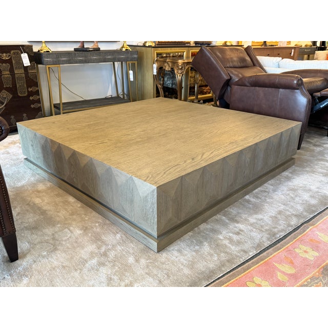 Restoration Hardware Geometric Faceted Coffee Table For Sale - Image 11 of 18