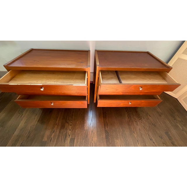 Pair of MCM Chests/Nightstands in the Manner of Florence Knoll For Sale - Image 14 of 18