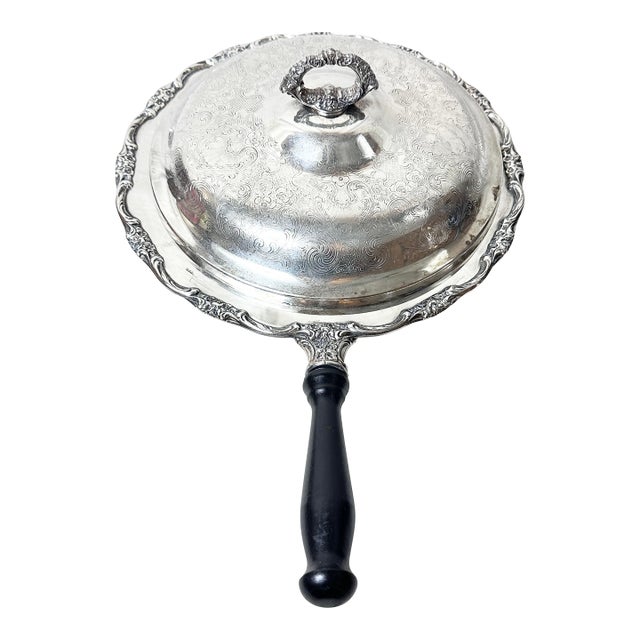 Vintage Oneida Silver Plated Chafing Dish For Sale