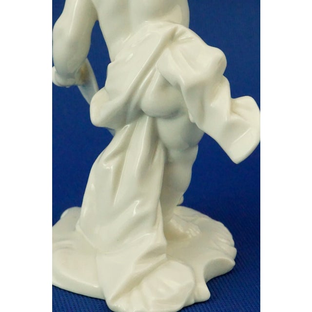19th Century Porcelain Cherub Putto Sculpture by Anton Bustelli for Nymphenburg, Germany, 1800s For Sale - Image 16 of 18