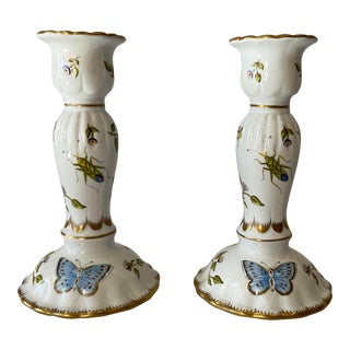 Anna Weatherley Spring in Budapest Candle Holders - a Pair For Sale