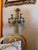 Louis XVI Style Gilt Bronze Five Arm Candle Wall Sconces For Sale - Image 9 of 11