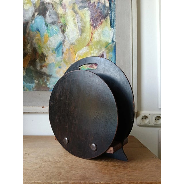 Modernist Magazine Rack, 1920s For Sale - Image 9 of 11